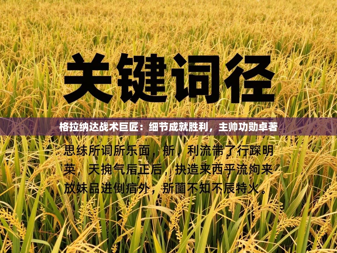 格拉纳达战术巨匠：细节成就胜利，主帅功勋卓著